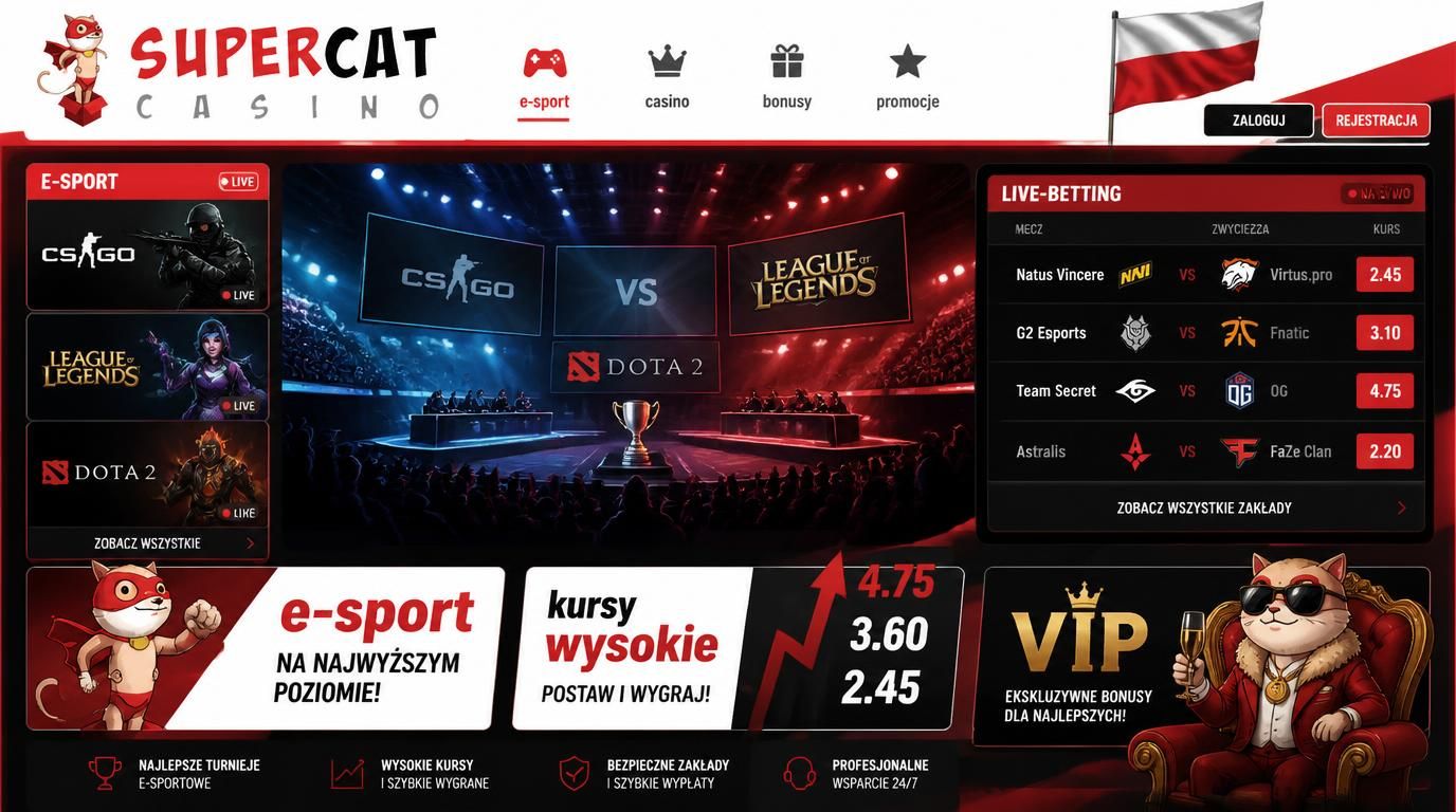Live esports z wysokimi kursami